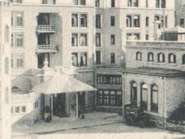 ST.MORITZ: Hotel Palace mit Kutsche ~1910