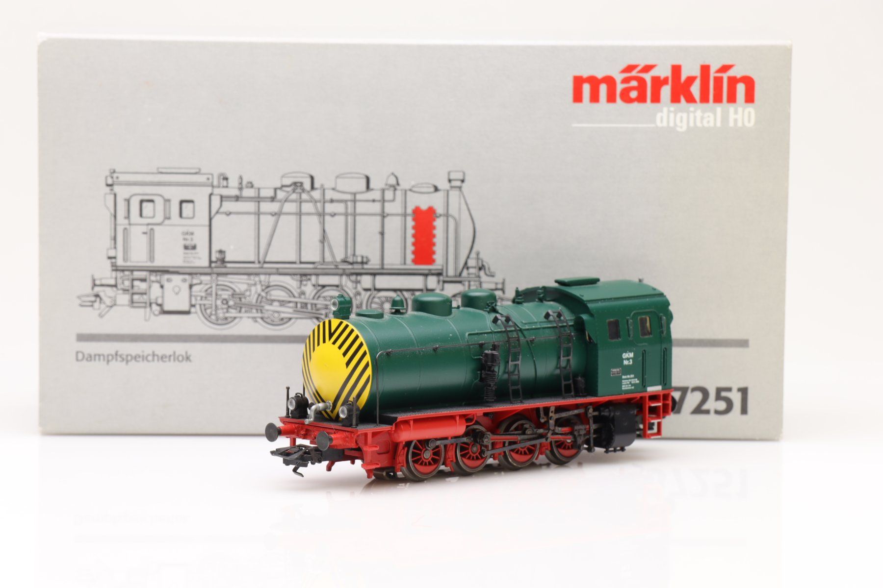 Märklin Modellini di ferrovie: Märklin 37251 Dampfspeicherlok AC Digital, H0 – Nuovo (secondo la descrizione) da Ried (Muotathal) venduto da Modellbahn.swiss