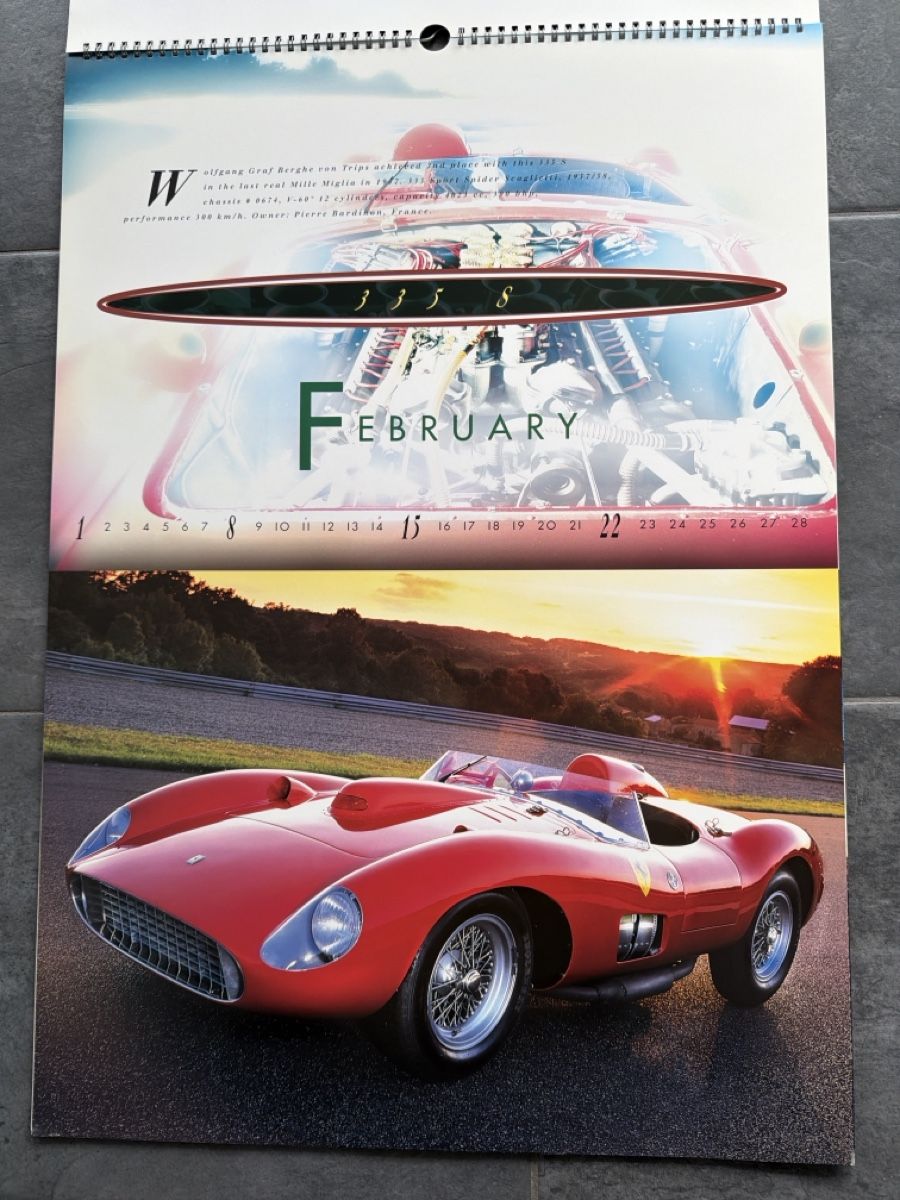 Ferrari Kalender: Original Ferrari Kalender 1998 – Gebraucht aus Wolfwil von Rolex1 3