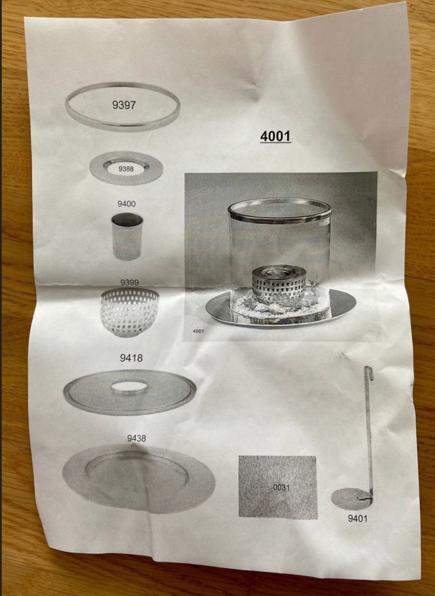 Bicchieri: Glas-Dekofeuer für draussen – Nuovo e nell'imballaggio originale da Herisau venduto da Sterod 1