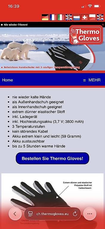 Gants & mitaines : Thermo Gloves S-M – D'occasion à Wabern par Jess_Studer 3