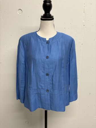 Gerry Weber Leinen Blazer, hellblau, Gr. 42