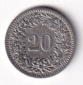 Tutti le monete: Schweiz 20 Rappen 1885 – Usato da Neuchâtel venduto da karlpierrino 1