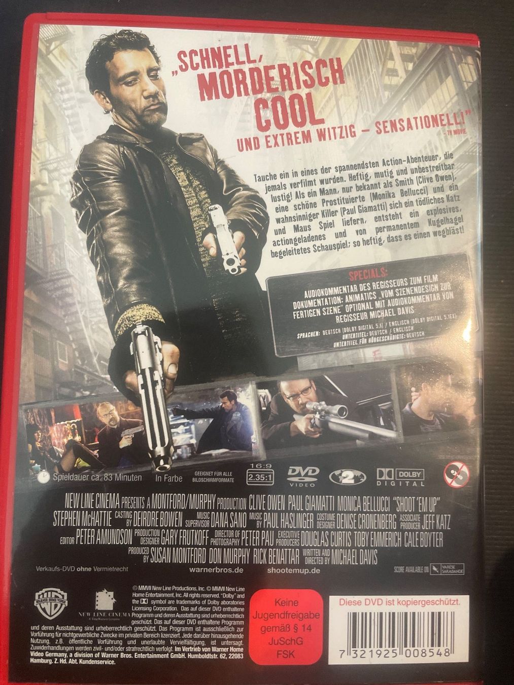 Tutti i DVDs: Shoot ‚em up, mit Monica Bellucci – Usato da Winterthur venduto da machmaschine 1