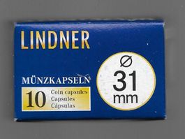 Lindner 10er Pack Münzkapseln 31 mm - 1/2 Oz Lunar II