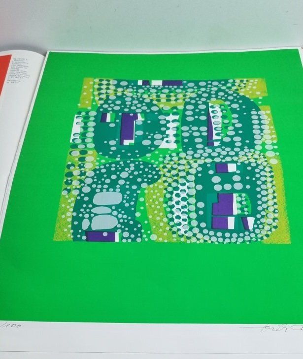 Grafiken & Lithographien: Erich Keller 7 FArb Serigraphien von 1971 – Gebraucht aus Flums von Flumsantik 3