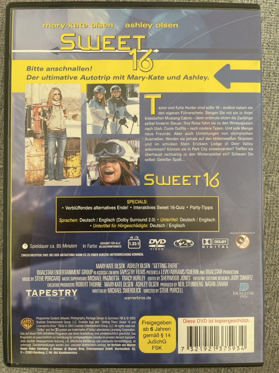 Tous les DVDs: Sweet 16 – D'occasion à Moosseedorf par Mojash3 1
