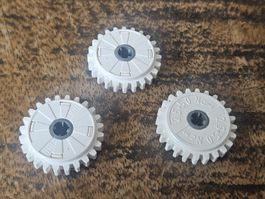 lego 60c01 lot de 3 pièces White Technic, Gear 24 Tooth