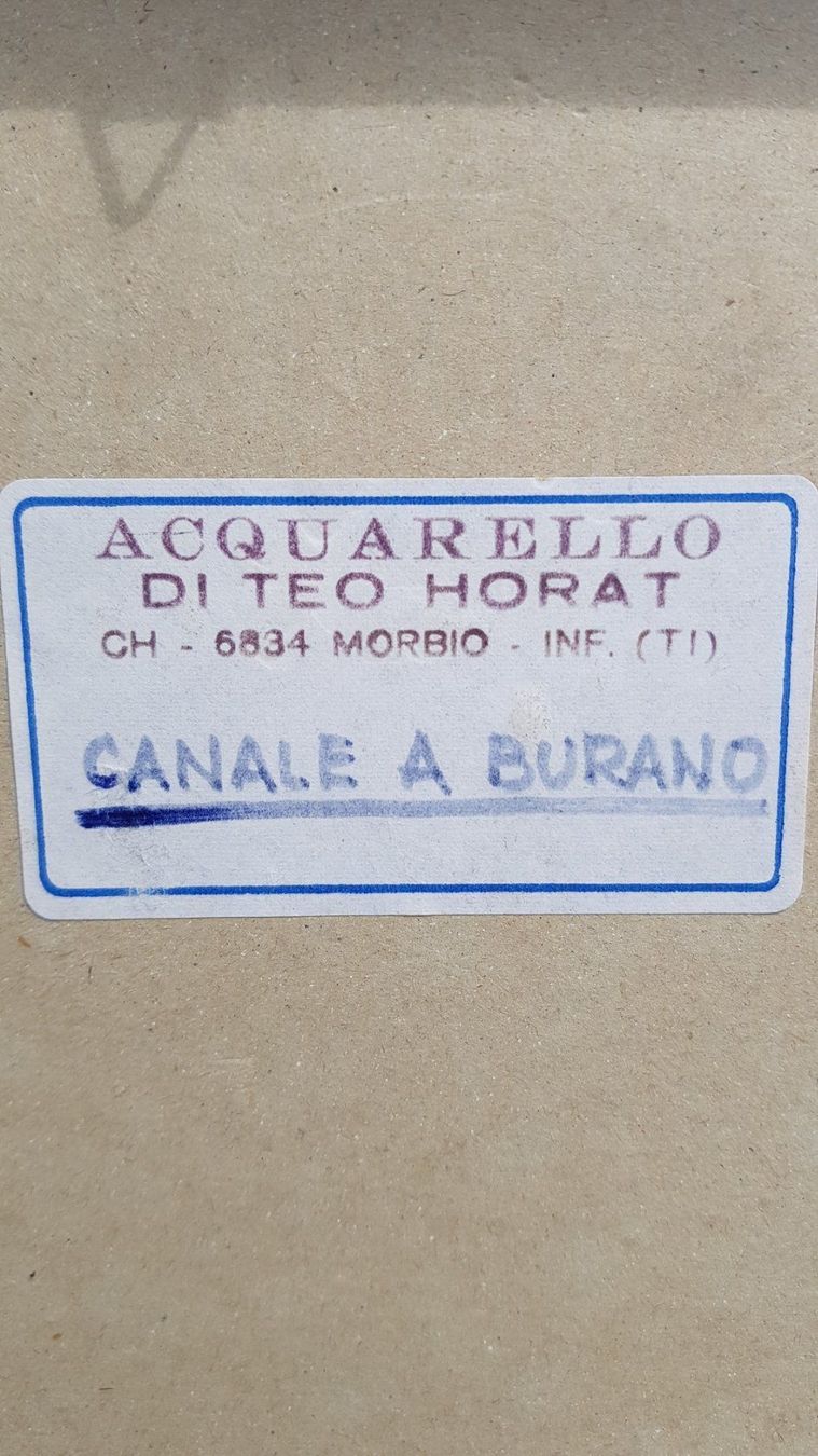 Dipinti: Venedig - Canale Burano - Theo Horat – Usato da Horw venduto da Kunstreich7 2