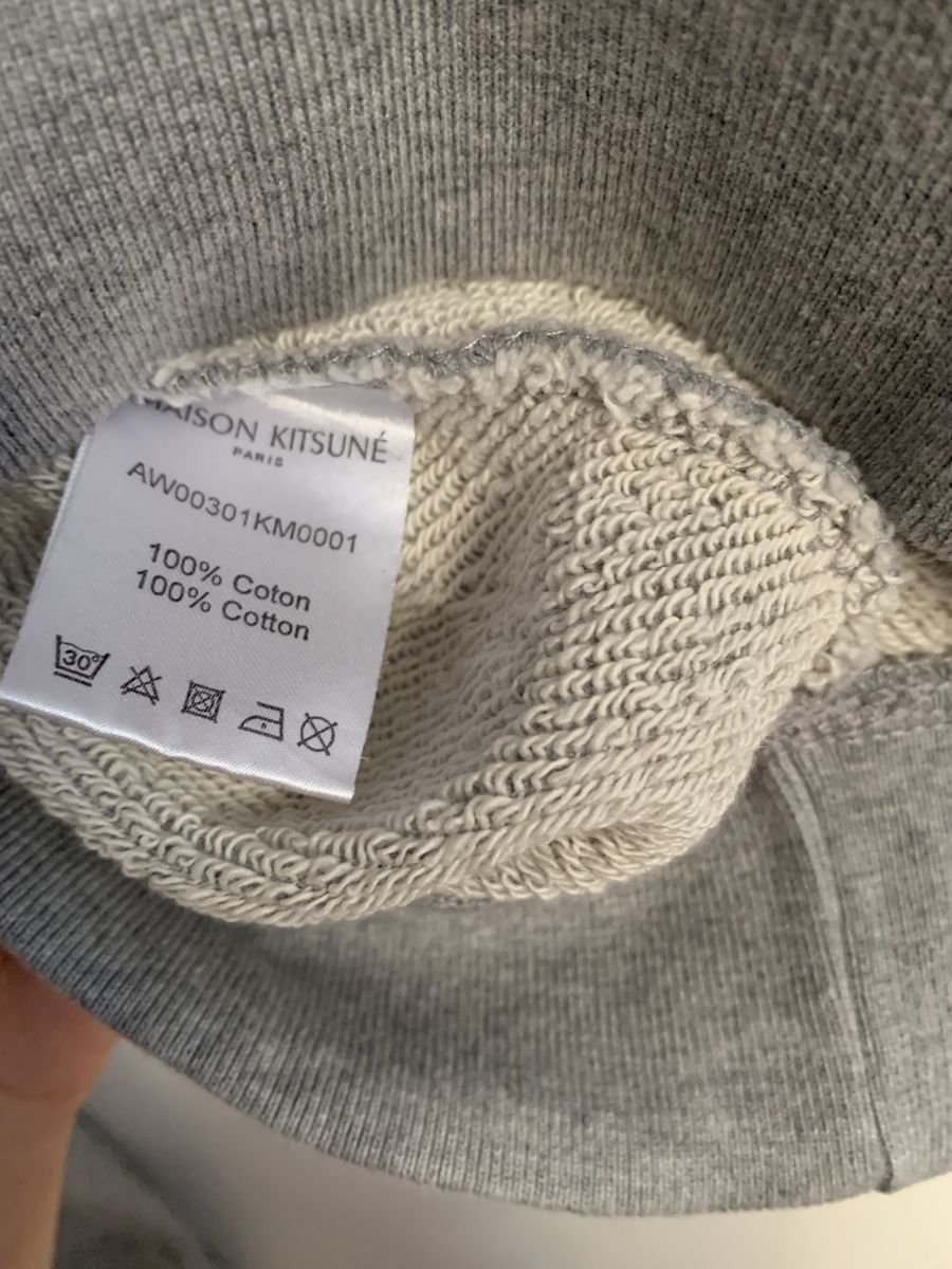Pullover & Sweatshirts: Pull Sweat en coton gris maison kitsune  – Neu und originalverpackt aus Genève von rez_c6c6 6