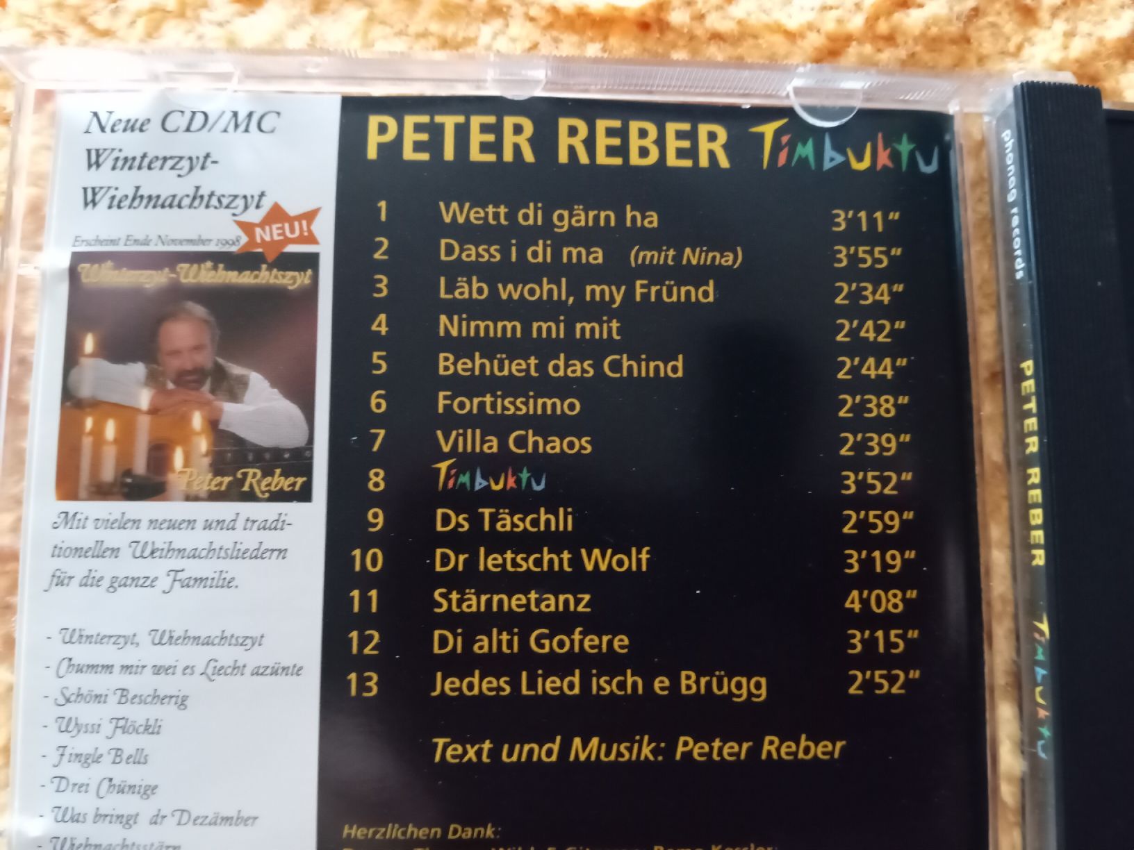 CDs: CD Peter Reber, Timbuktu – Gebraucht aus Witterswil von hele04 1