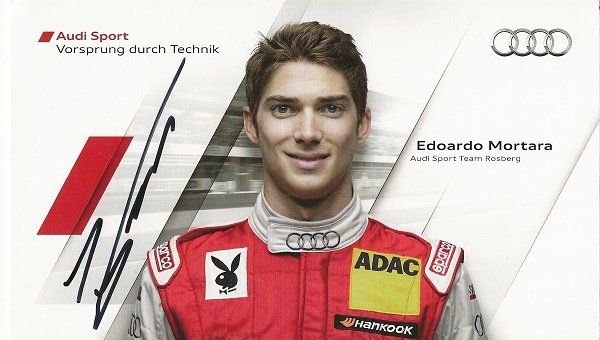 Autografi: Autogrammkarte Edoardo Mortara 2011 – Usato da Solothurn venduto da F1shop1