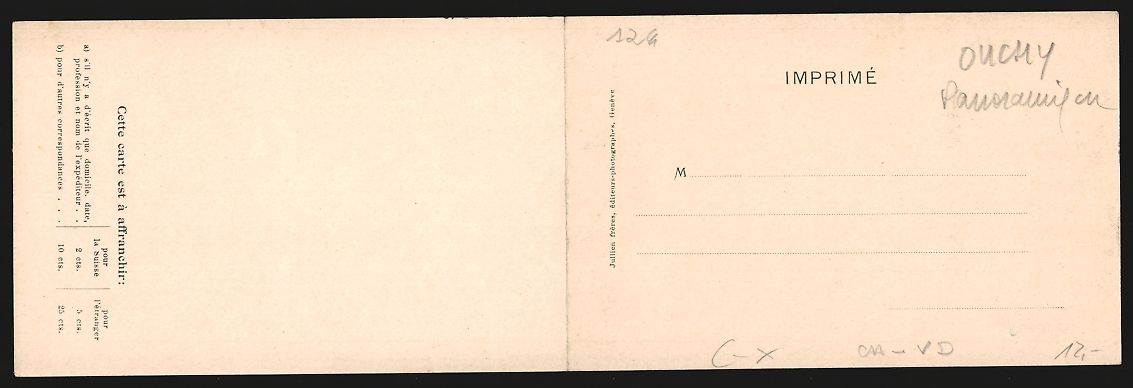 Cartoline postali: Klapp-AK Ouchy /Lac Léman, Panorama – Usato da Berlin venduto da bartko-reher 1