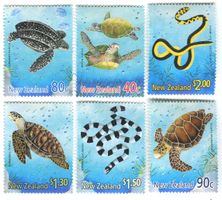 Briefmarken "Schildkröten & Schlangen". Neuseeland