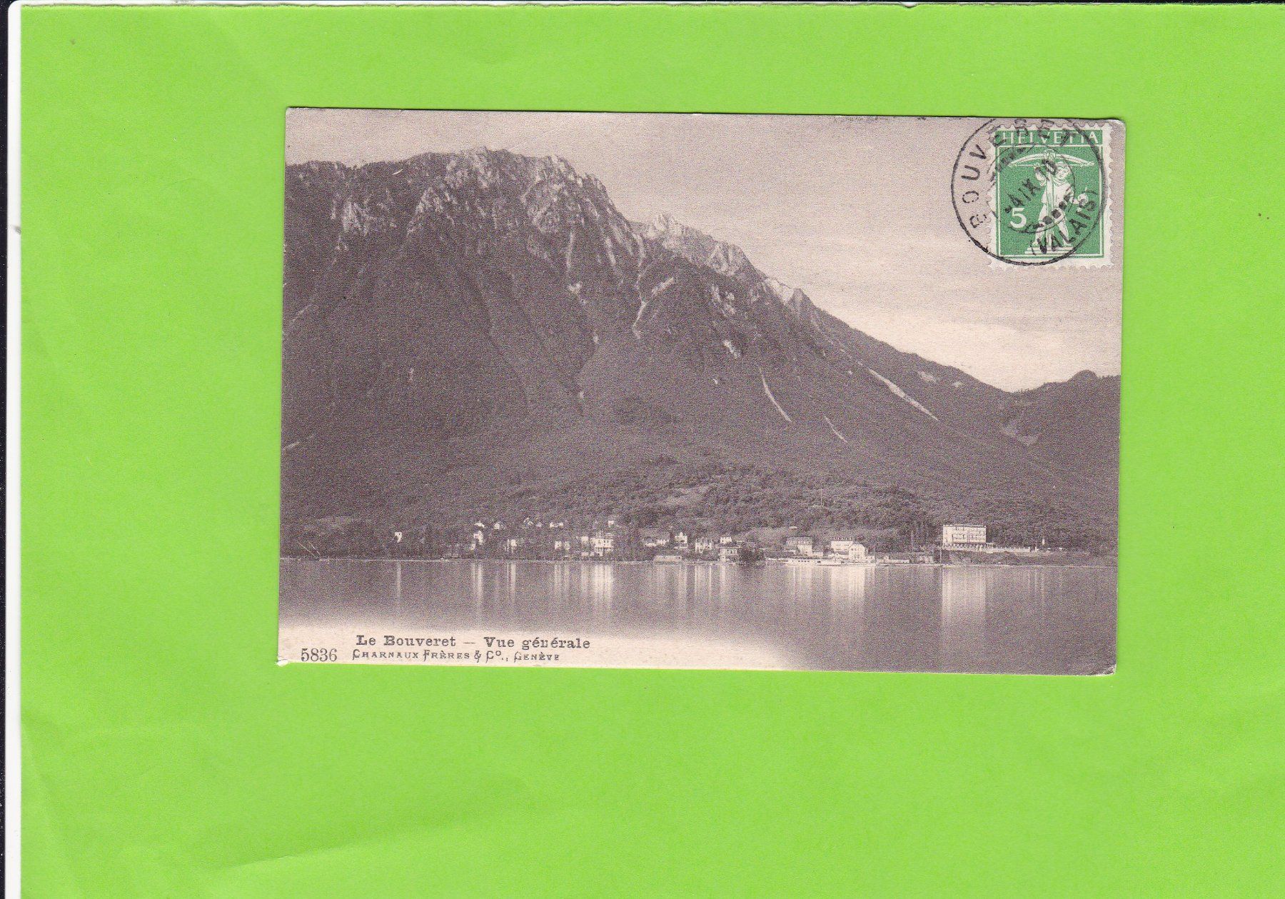 Cartoline postali: Le Bouveret--vue générale – Usato da St. Peterzell venduto da neckertal