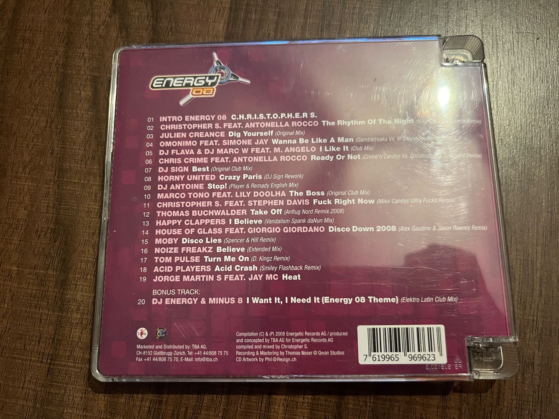 CD: House Energy 08 Christopher S. CD 💿 – Usato da Sierre venduto da black.box 1