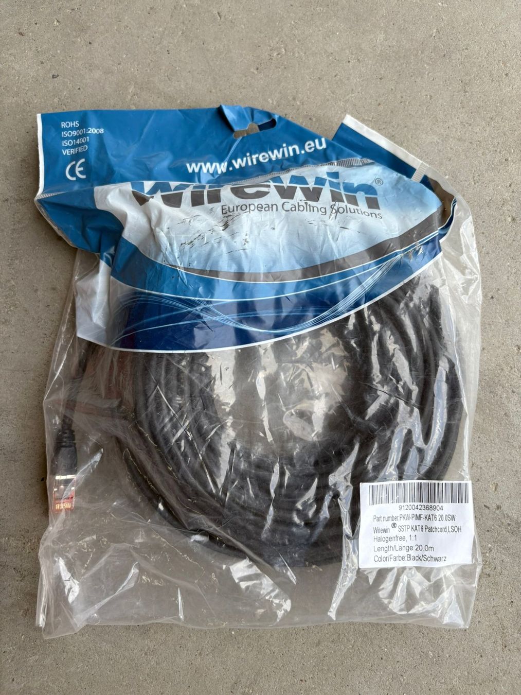 Cavi: Ethernet Kabel Cat.6 / 20 Meter – Nuovo e nell'imballaggio originale da Sursee venduto da Network_41AG 1