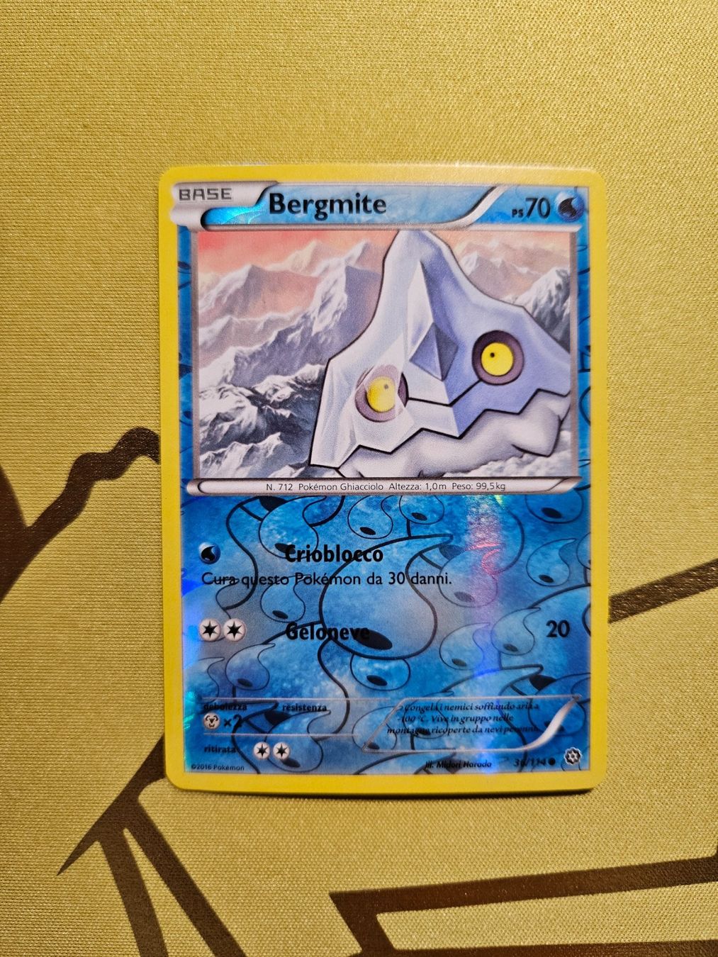 Pokémon Carte collezionabili: Steam Siege - Bergmite – Usato da Bellinzona venduto da Pokemarco