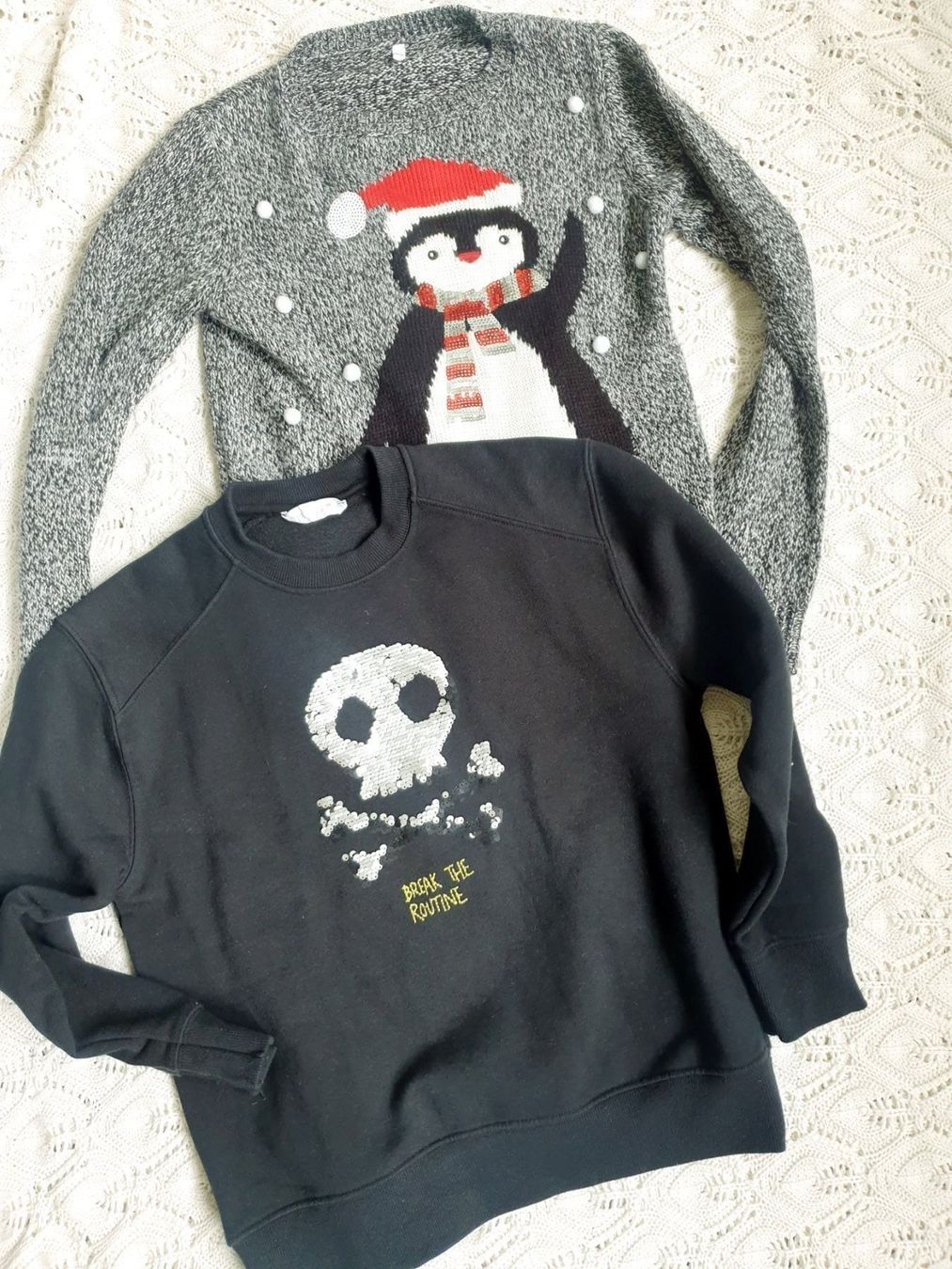 Pulls et sweat-shirts: 2 PULLOVER im SET  PULLI GIRL 140 STRICKPULLOVER Strickware – D'occasion à Elsau par the-colorful-side 1