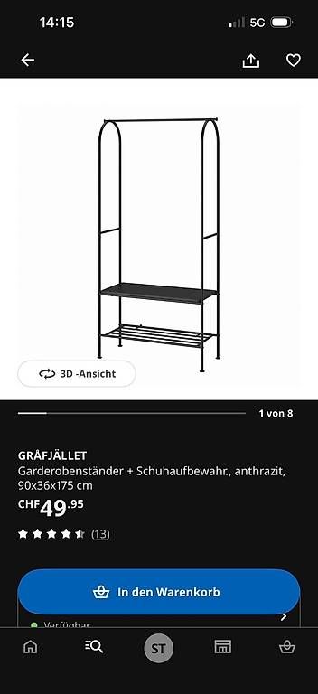 Guardaroba: Ikea Garderobe Gråfjället  – Usato da Hägglingen venduto da Splatter_Sid 1