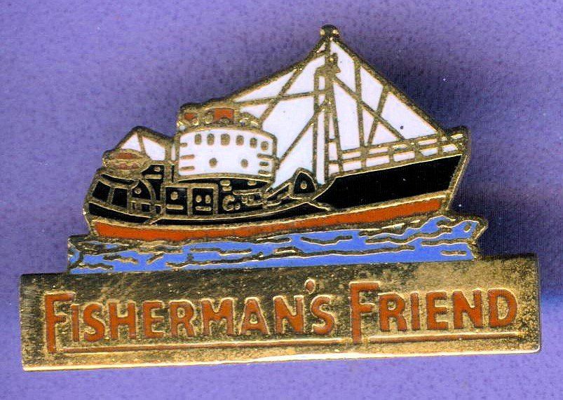 Placchette & Badge: FISHERMAN'S FRIEND – Usato da Winterthur venduto da Sammleroase