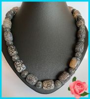 SALE HALSKETTE STEINKETTE EDELSTEINKETTE DRACHENHAUT ACHAT