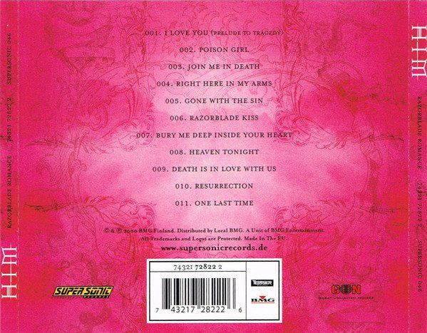 CD: CD HIM - Razorblade romance (2000) – Usato da Möriken AG venduto da mineralia 1