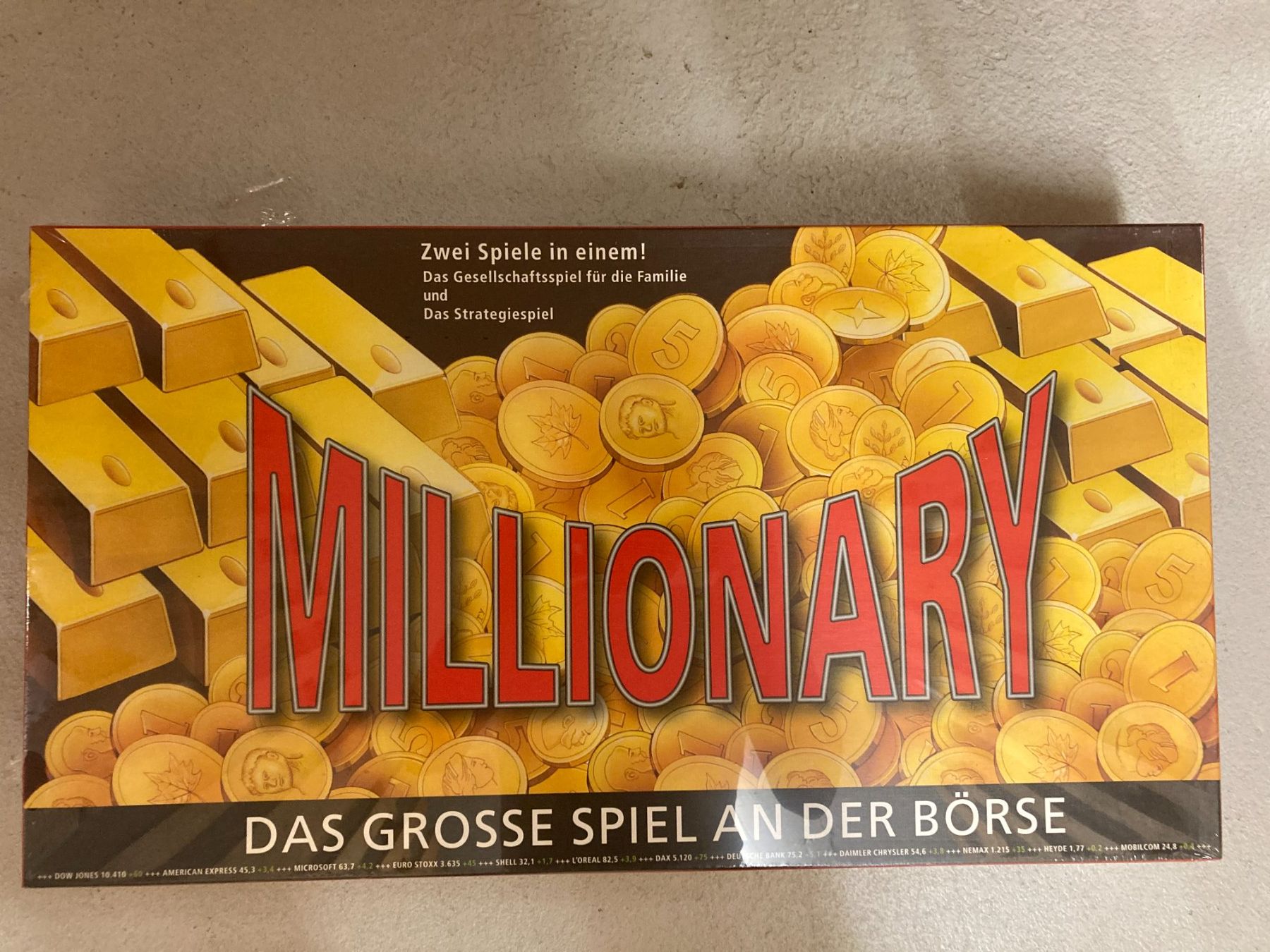 Giochi: Millionary Gesellschaftsspiel – Nuovo e nell'imballaggio originale da Zürich venduto da FritzvomHausdach