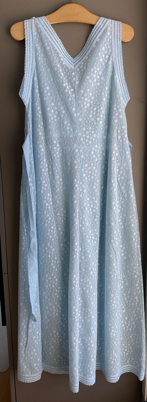 Hanro Vestiti: Sommerliches HANRO Kleid, hellblau, M – Nuovo (secondo la descrizione) da Meisterschwanden venduto da Lapins2019 1