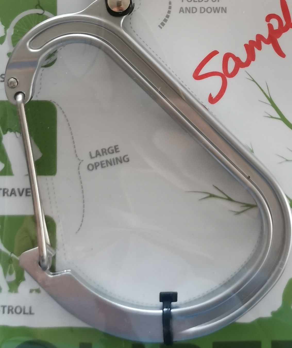 Attrezzatura da arrampicata: Robuster Karabiner mit grosser Öffnung – Nuovo e nell'imballaggio originale da Mumpf venduto da Mica1 1
