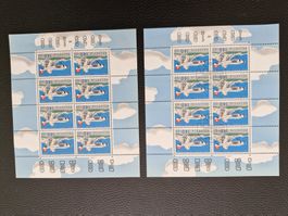 2 Pro Aero Bogen 1x postfrisch 8 x 1.40 1x gestempelt Top