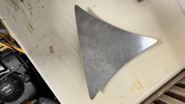 Metallschale dreieckig vintage Deko 30cm 👍