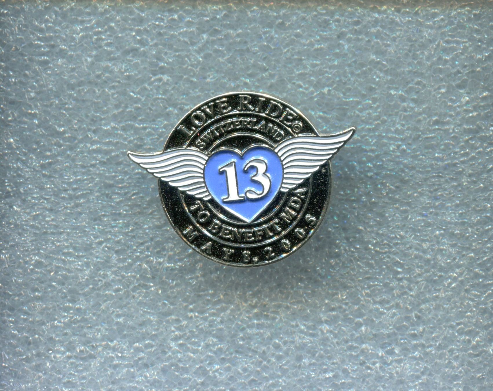 Placchette & Badge: LOVE RIDE 13  May 8. 2005 – Usato da Winterthur venduto da Sammleroase