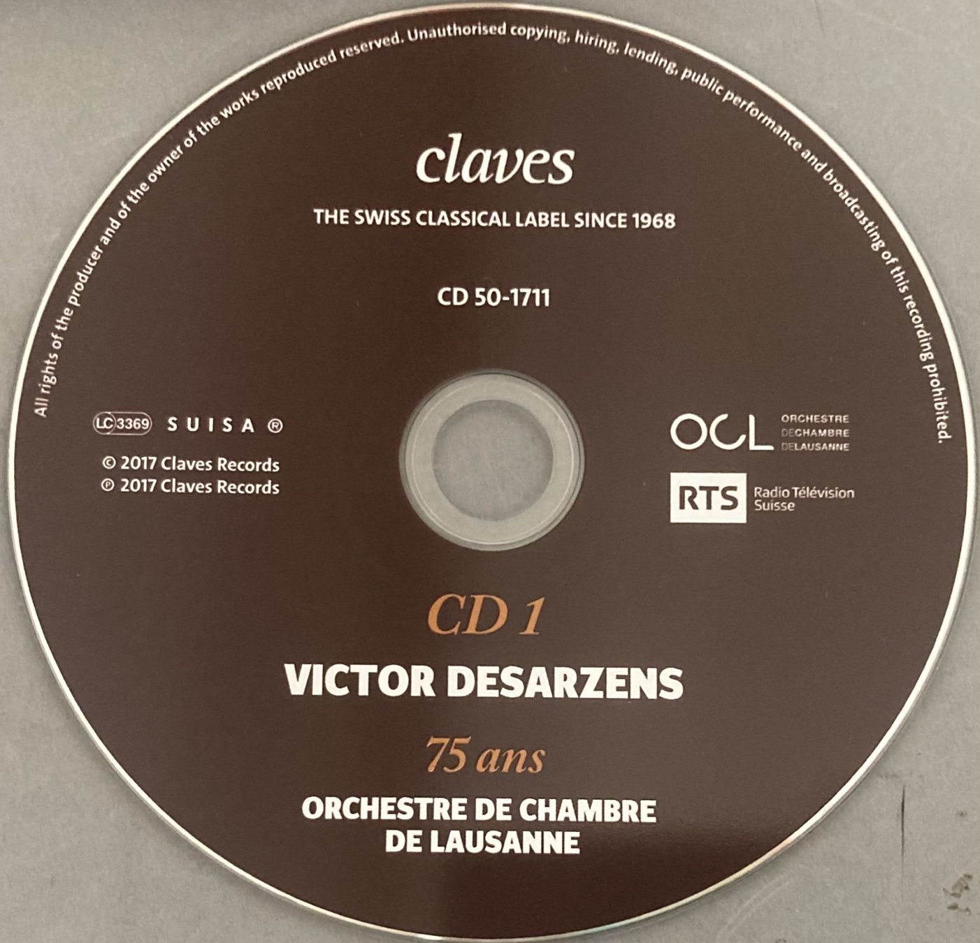 CD: ORCHESTRE DE CHAMBRE DE LAUSANNE - 75 ANS – Usato da Poliez-Pittet venduto da Newtown-Records 4