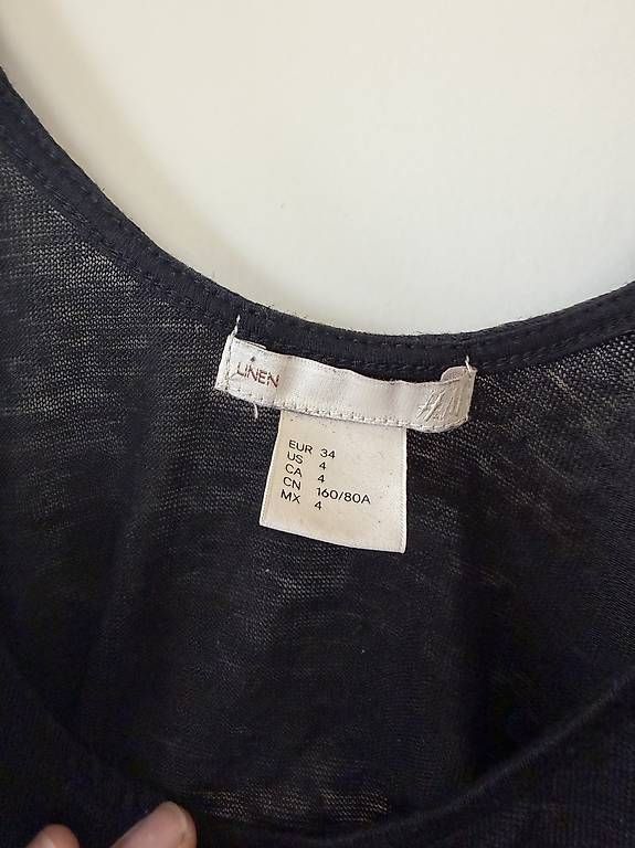 Top: SCHWARZES LEINENTOP – Usato da Zürich venduto da Nadgb1303 4