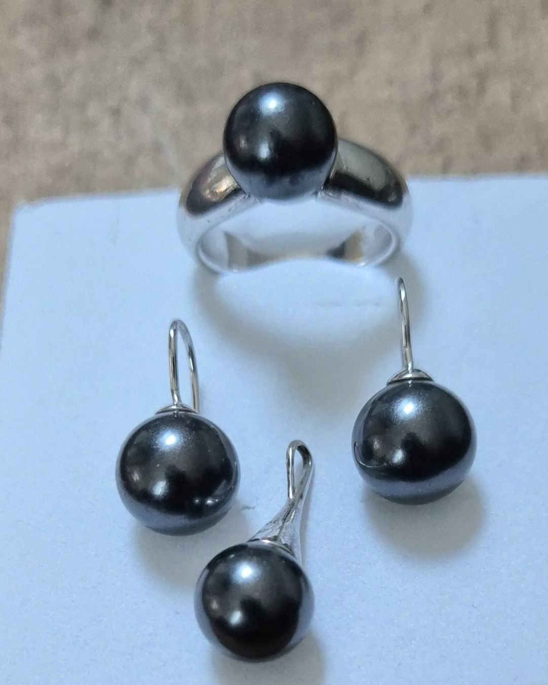 Altri gioielli: TCHIBO Schmuckset, Kunstperlen, 925 Silber – Usato da Eggersriet venduto da illy76 2