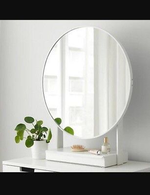 Ikea Spiegel: IKEA tabletop mirror with storage white metal – Neu (gemäss Beschreibung) aus Basel von dav_md59