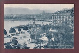 GENEVE - Monument Brunswick - Bateau CGN - 1924