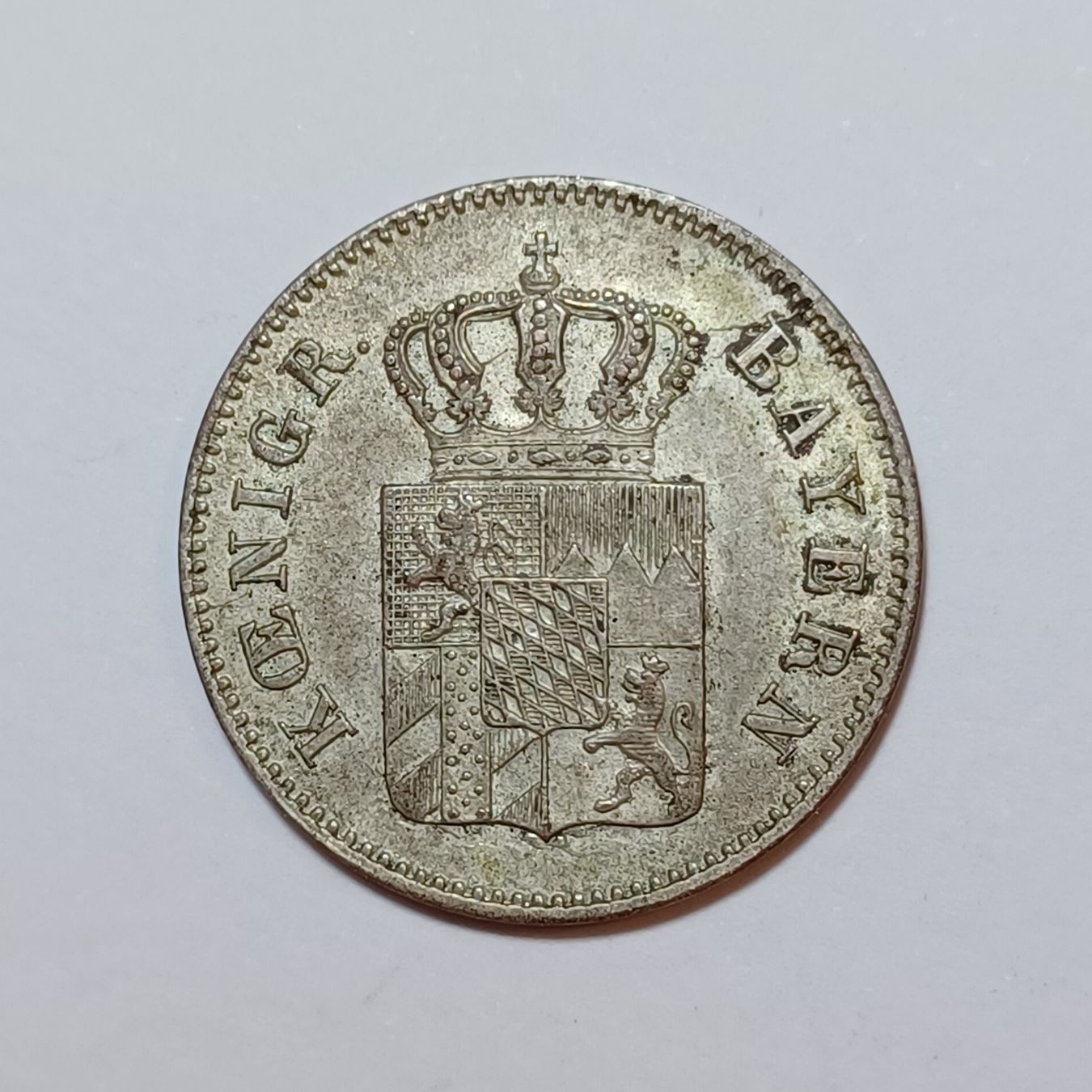Tutti le monete: 6 Kreuzer 1850 Bayern vz – Usato da Pfäffikon ZH venduto da Welt_Muenzen 1