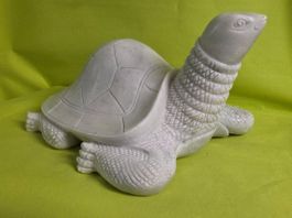 Massive Schildkröte aus Marmor
