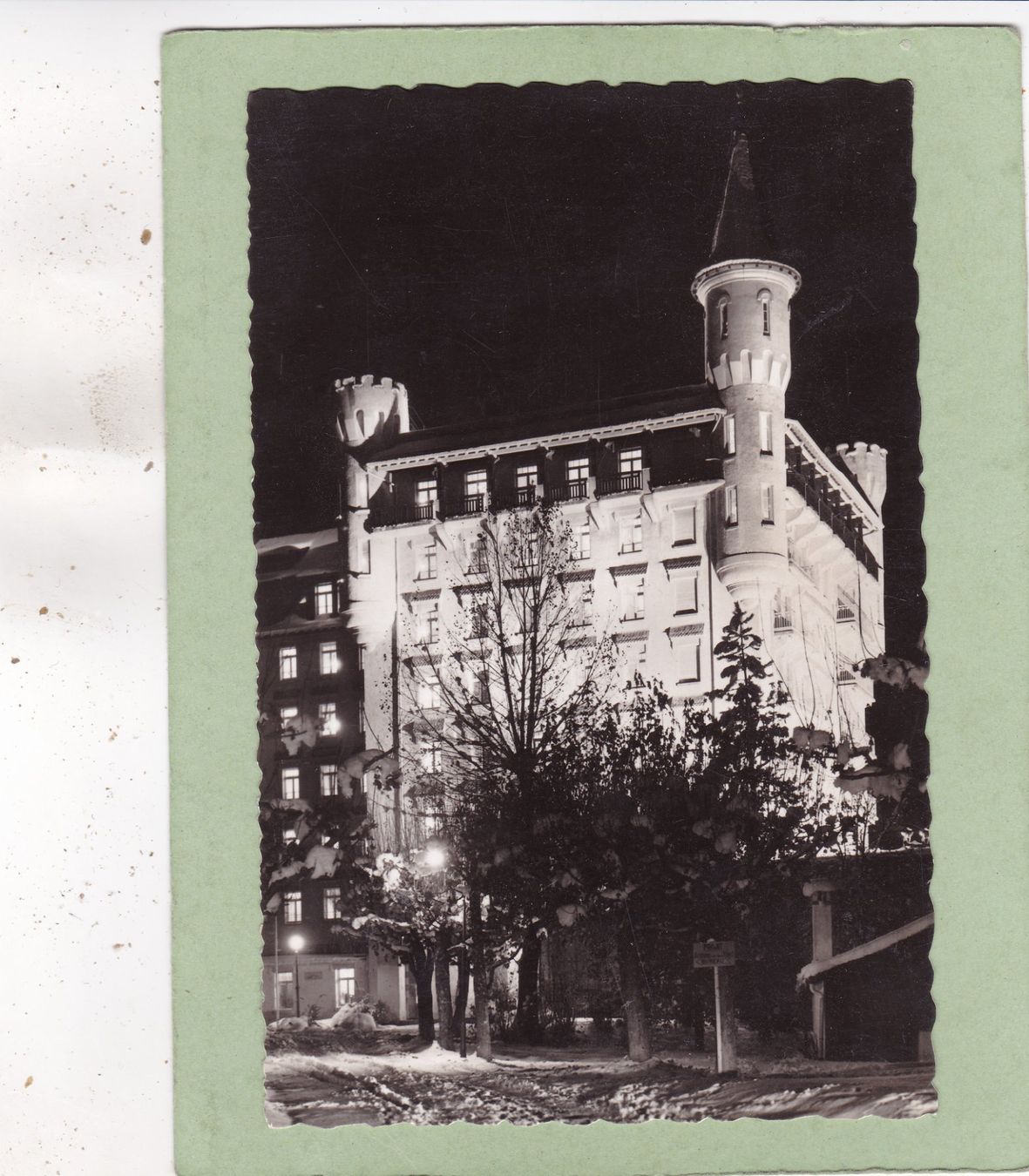 Cartoline postali: Gstaad Palace Hotel 1953 – Usato da Herisau venduto da Lisegrat2008