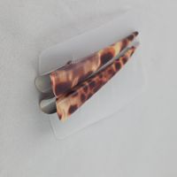 Haarspangen Schildpattoptik aus Metall, 2 Stück, neu (209)