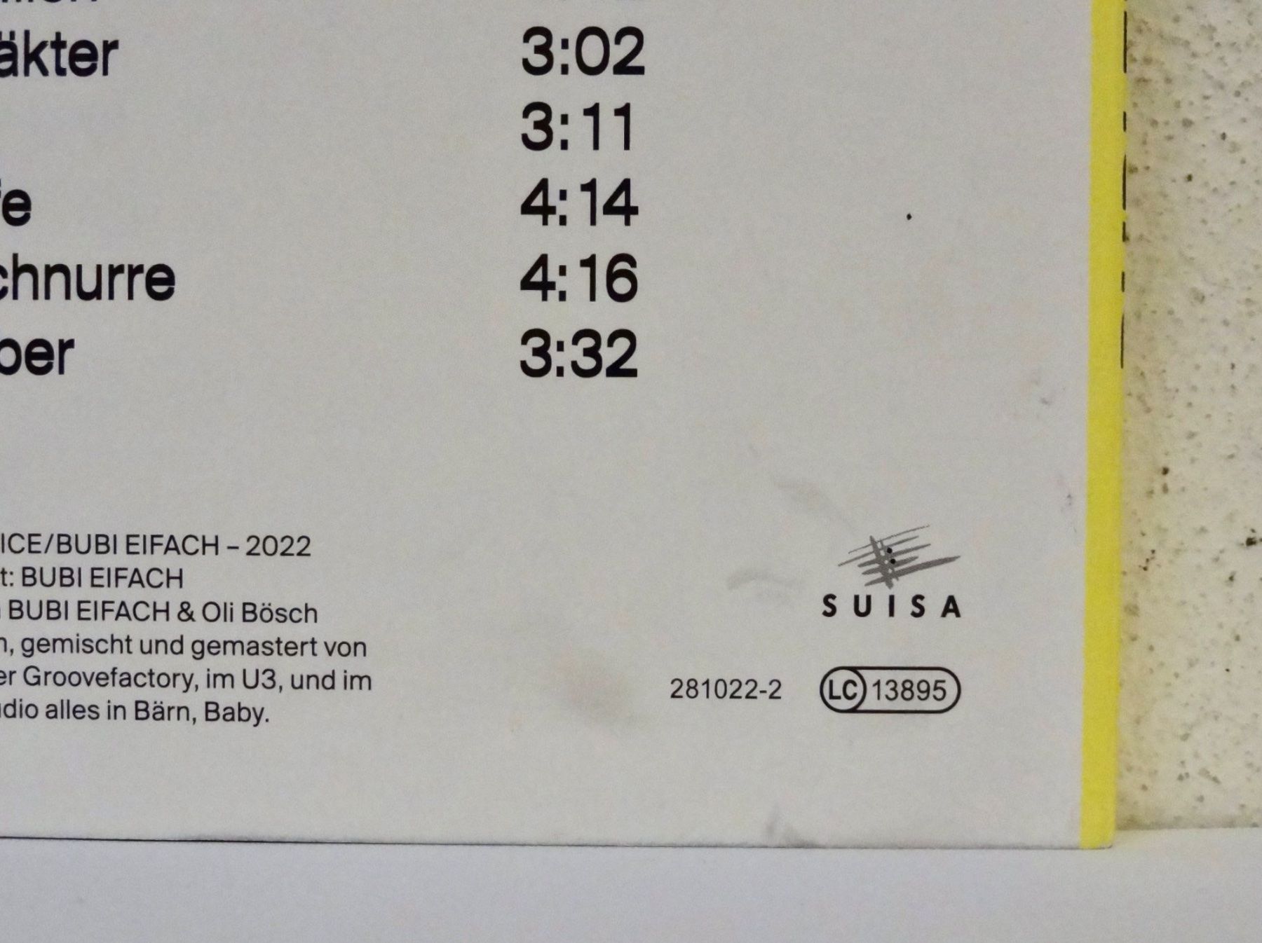 CDs: CD BUBI EIFACH / SCHÖN GITS EUCH - signiert - MIT FREUD – Neu (gemäss Beschreibung) aus Kerzers von djstarsky73 6