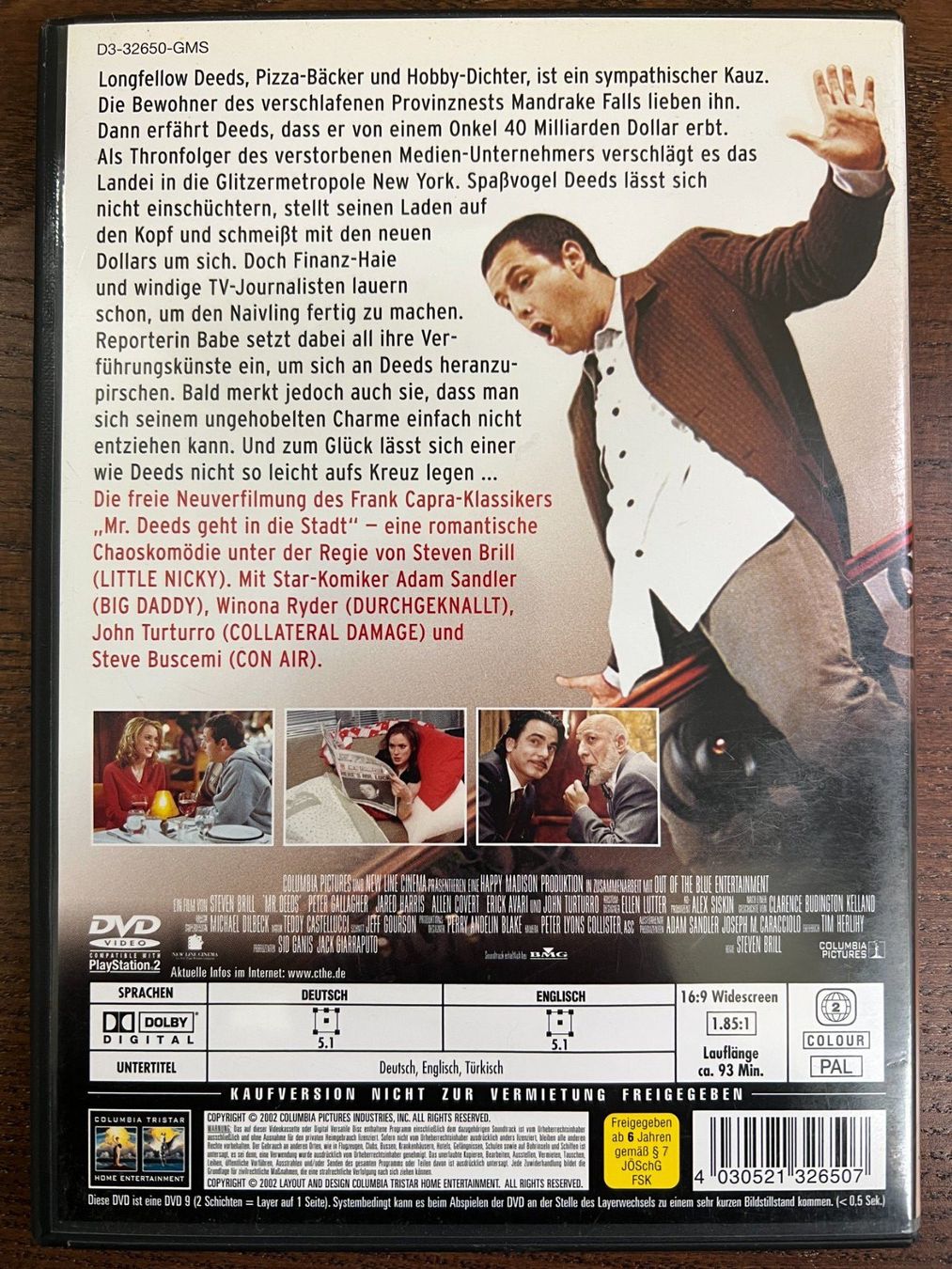 Alle DVDs: Mr. Deeds – Gebraucht aus Zürich von FilmFreunde 1