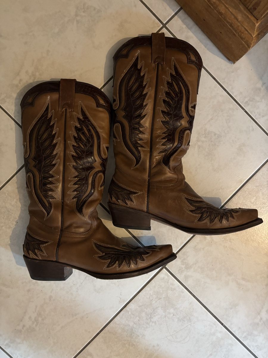 Buffalo Scarpe da donna: Buffalo Stiefel, gebraucht, Grösse 38, echt Leder – Usato da Brunnen venduto da marbe