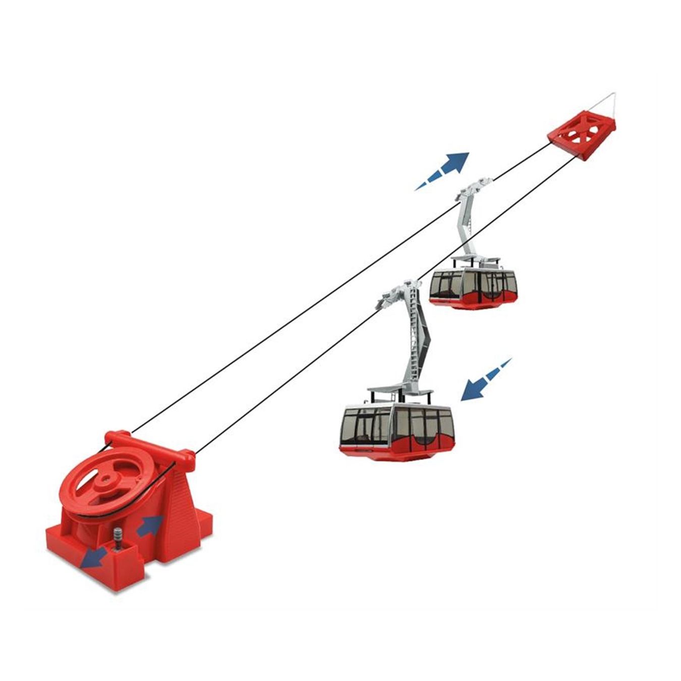 Kit di modellismo & Modellini statici: Pendelbahn 2 Gondel elektrisch rot 1:32 – Nuovo e nell'imballaggio originale da Wettingen venduto da Swala 1