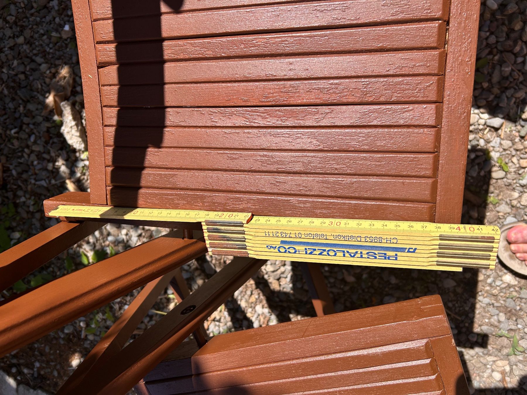 Sedie: 4 Klappstühle in schönem Braun – Usato da Aristau venduto da WalterM06 5