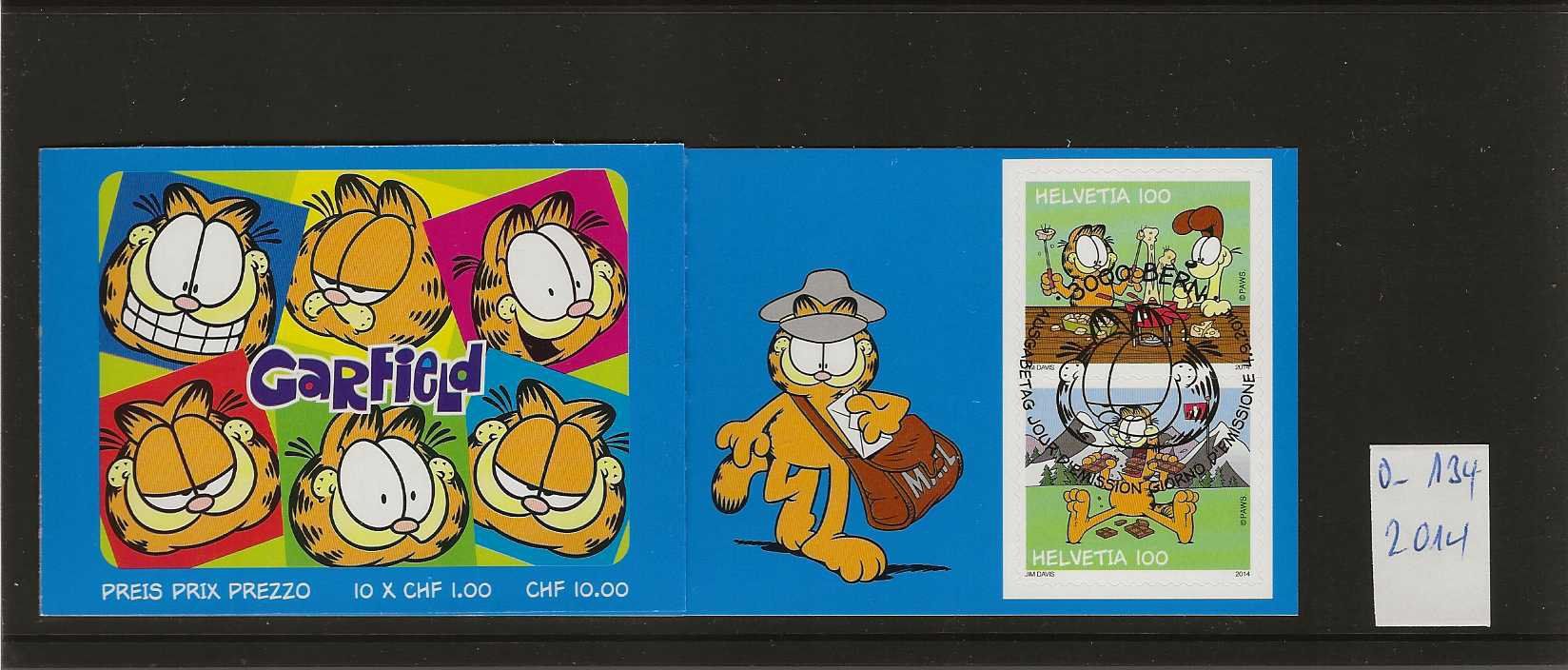 Tutti i francobolli: timbre carnet 0-134 de  2014 Garfield – Usato da Sorvilier venduto da carose01