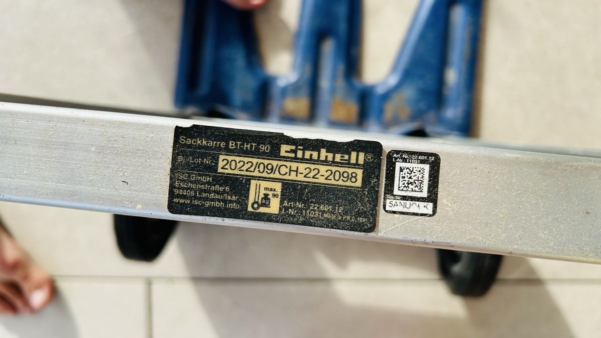 Schubkarren: Sackkarre Einhell BT-HT 90 klappbar – Gebraucht aus Winterthur von CocoTheCat 1