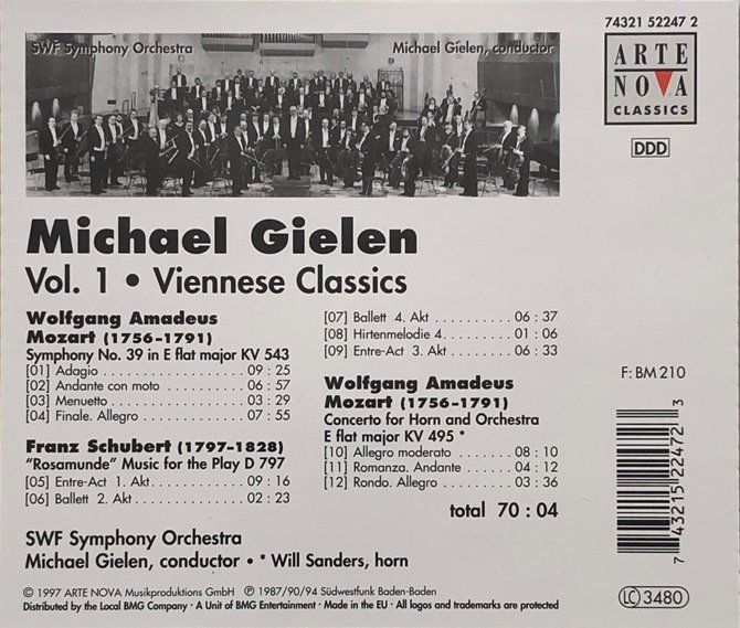 CDs: Michael Gielen - Vol. 1 - Mozart / Schubert – D'occasion à Grüningen par azulblanco 1